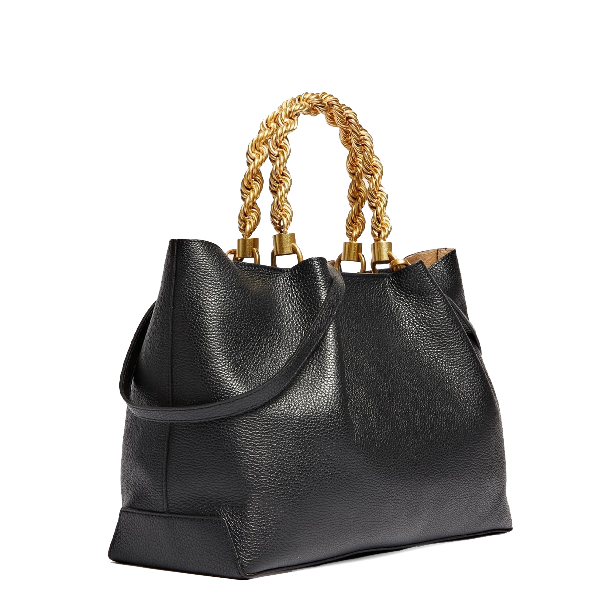 Guess Borsa a mano Aida Medium in pelle Black - 2