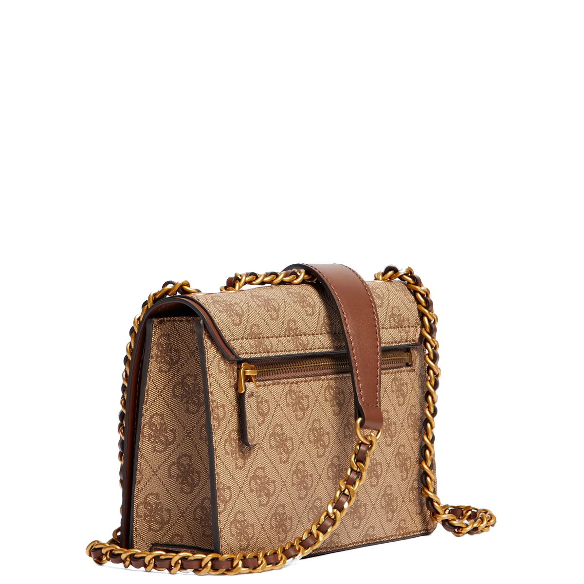 Guess Mini Borsa a tracolla Izzy Latte Logo Brown - 2