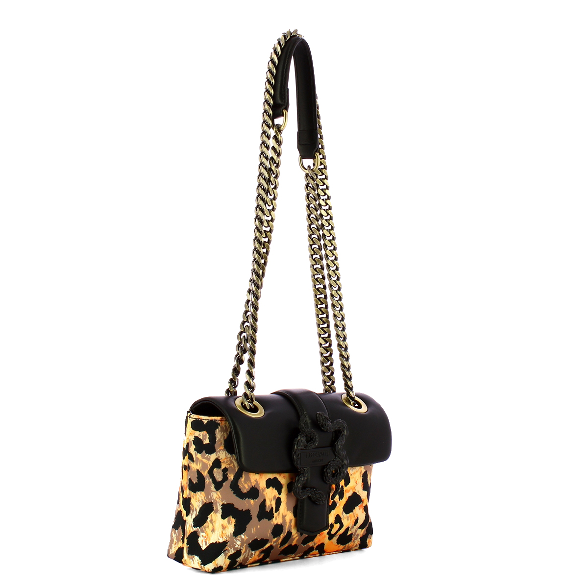 JCAV Mini Borsa a spalla New Iconic Puffy Macula Natural Print Black - 2