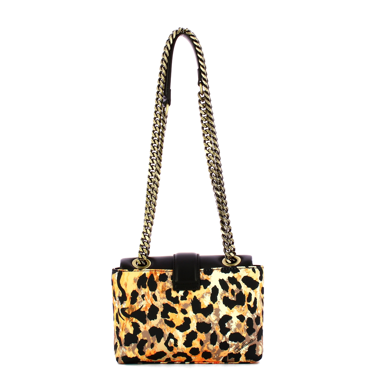 JCAV Mini Borsa a spalla New Iconic Puffy Macula Natural Print Black - 3