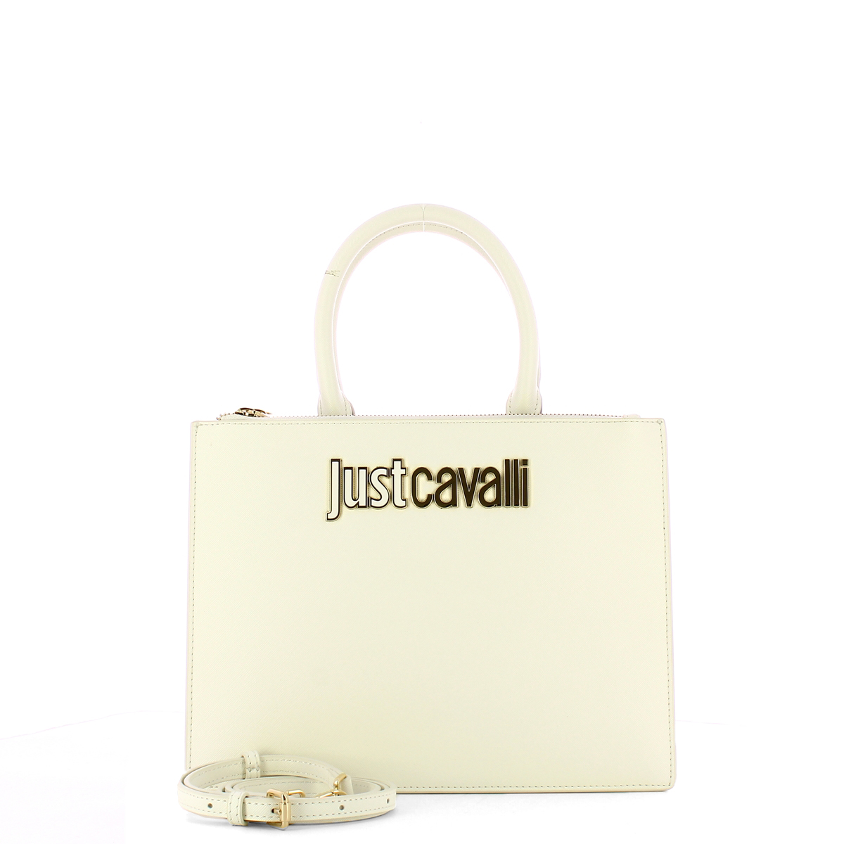 JCAV Borsa a mano Metal Lettering White - 4