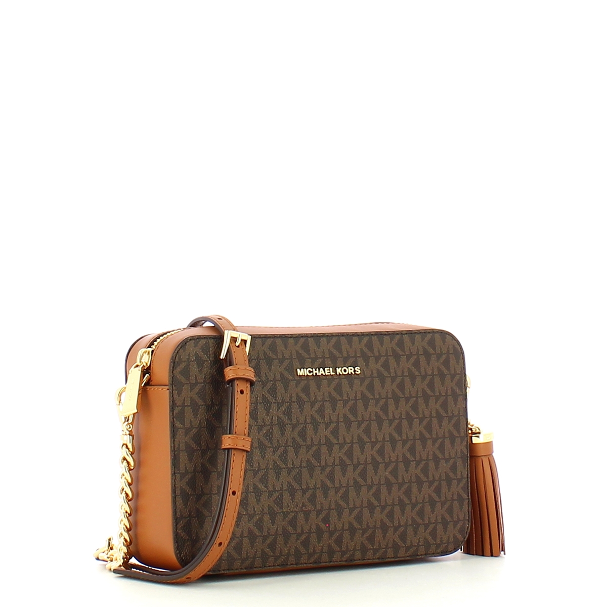 Michael Kors Borsa a tracolla Ginny logata Brown - 2