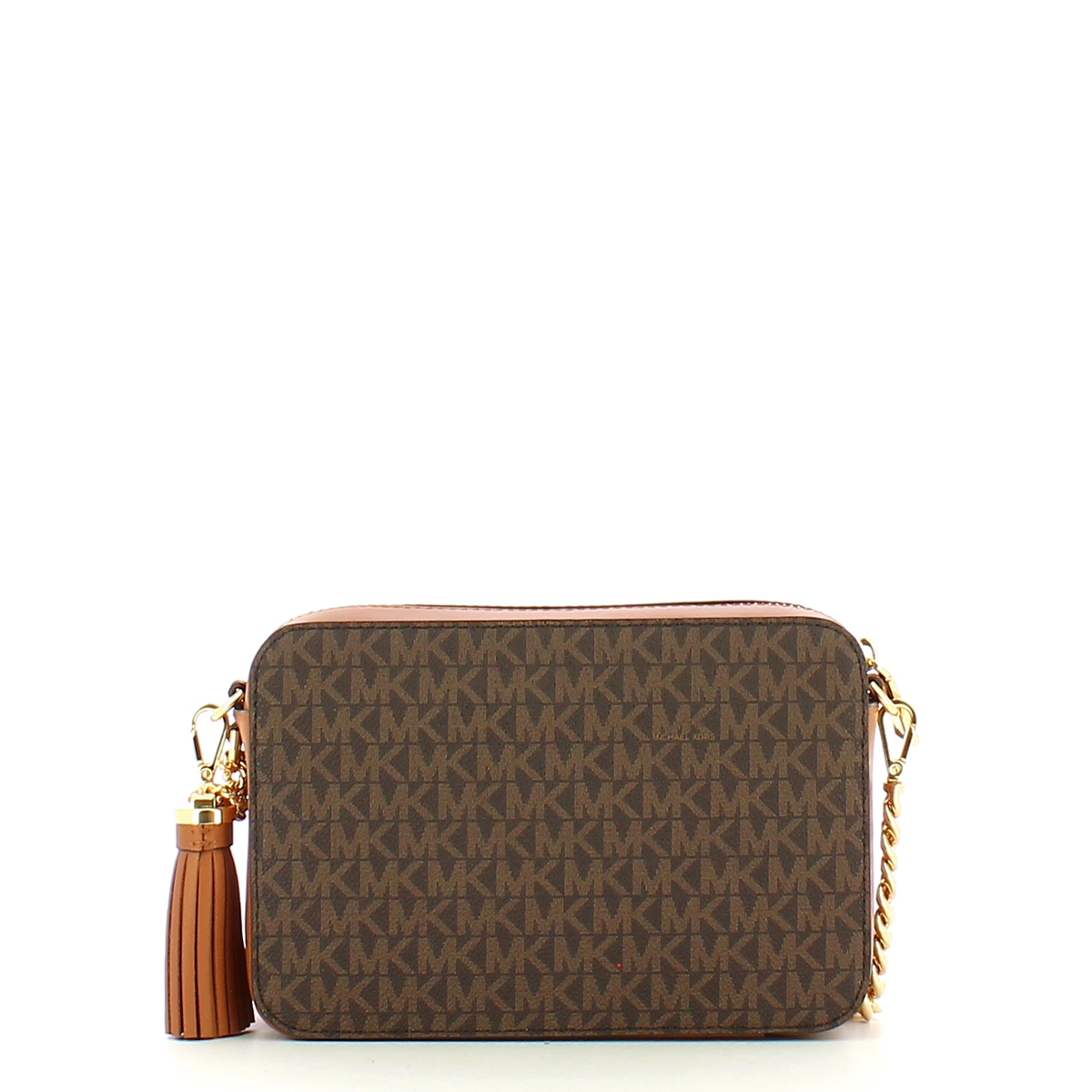 Michael Kors Borsa a tracolla Ginny logata Brown - 3