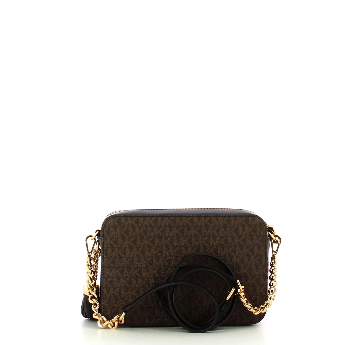 Michael Kors Borsa a tracolla Ginny Brown Black - 3