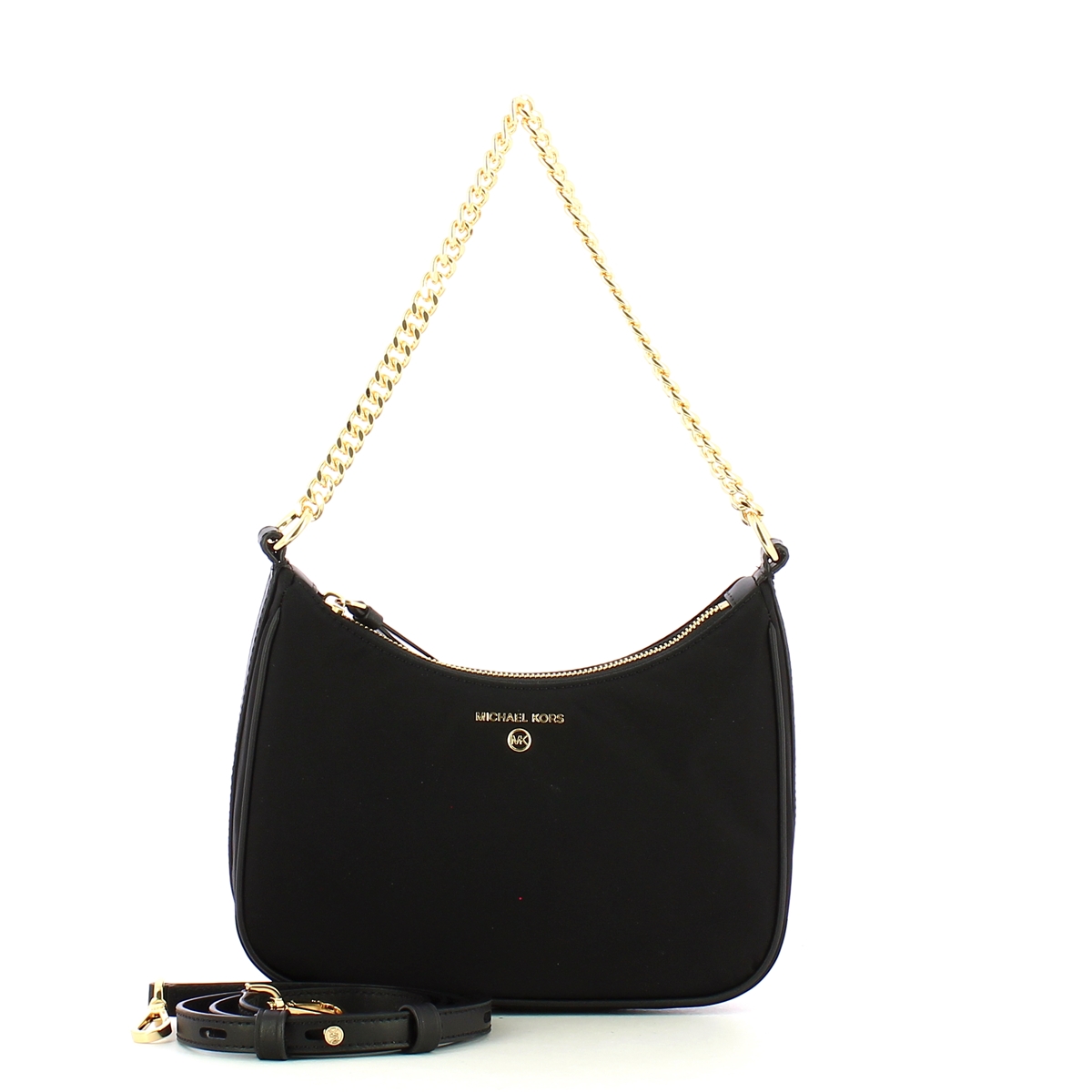 Michael Kors Borsa a spalla Jet Set Charm Medium in Nylon Black - 4