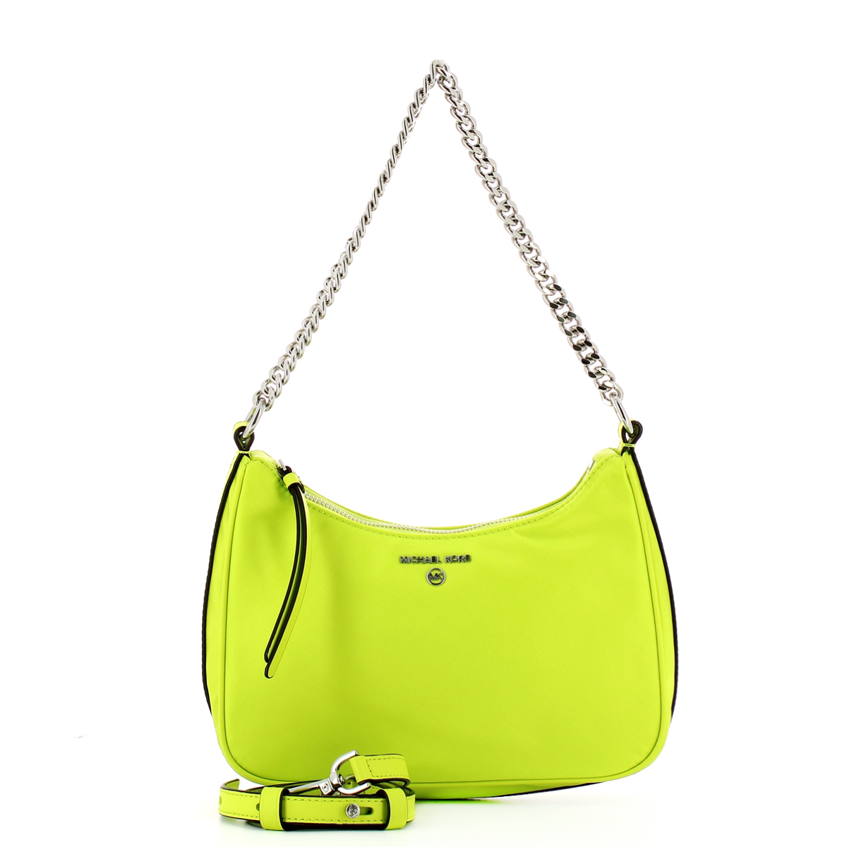 Michael Kors Borsa a spalla Jet Set Charm Medium in Nylon BRT Limenade - 4