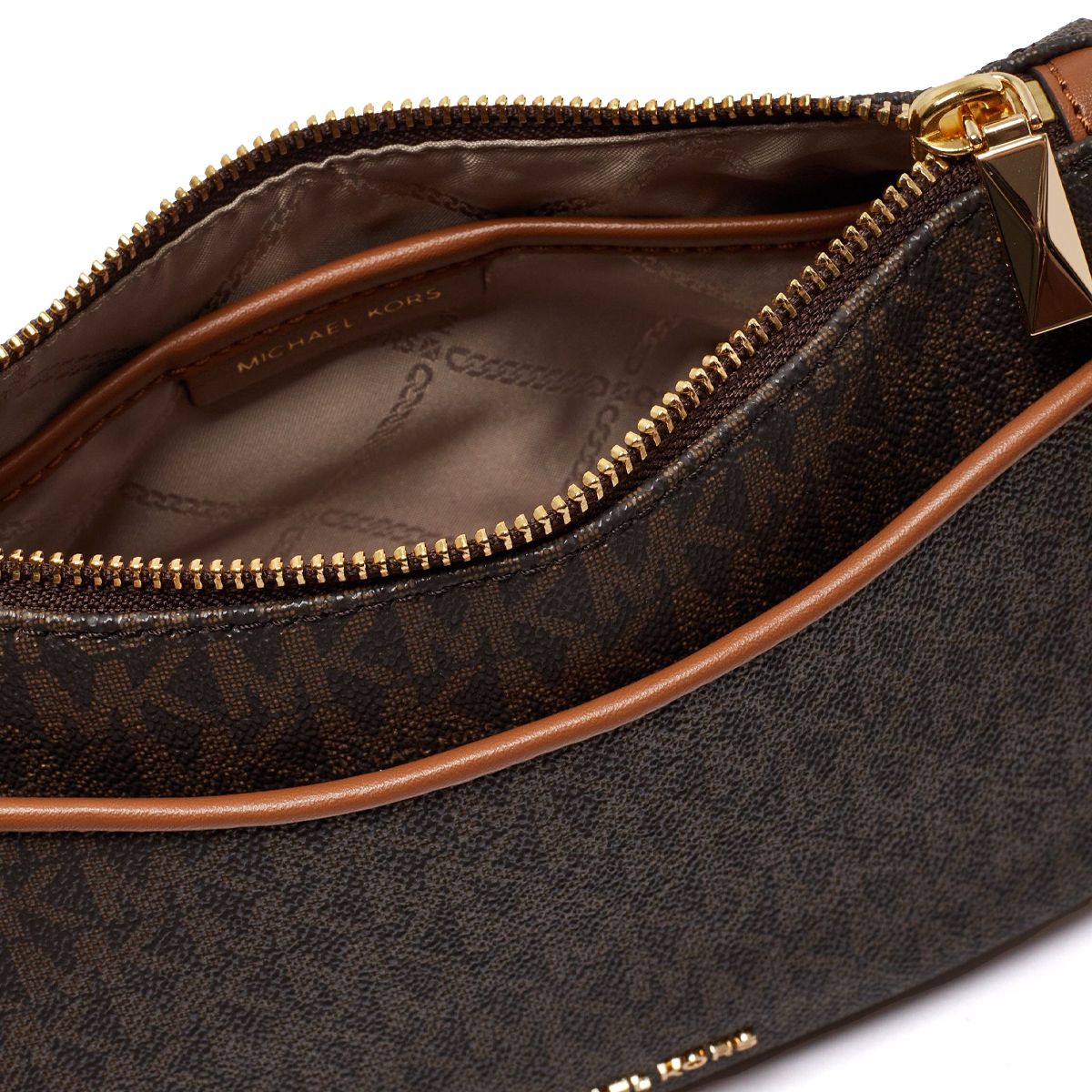 Michael Kors Borsa a tracolla Jet Set logata Bronze Acorn - 3