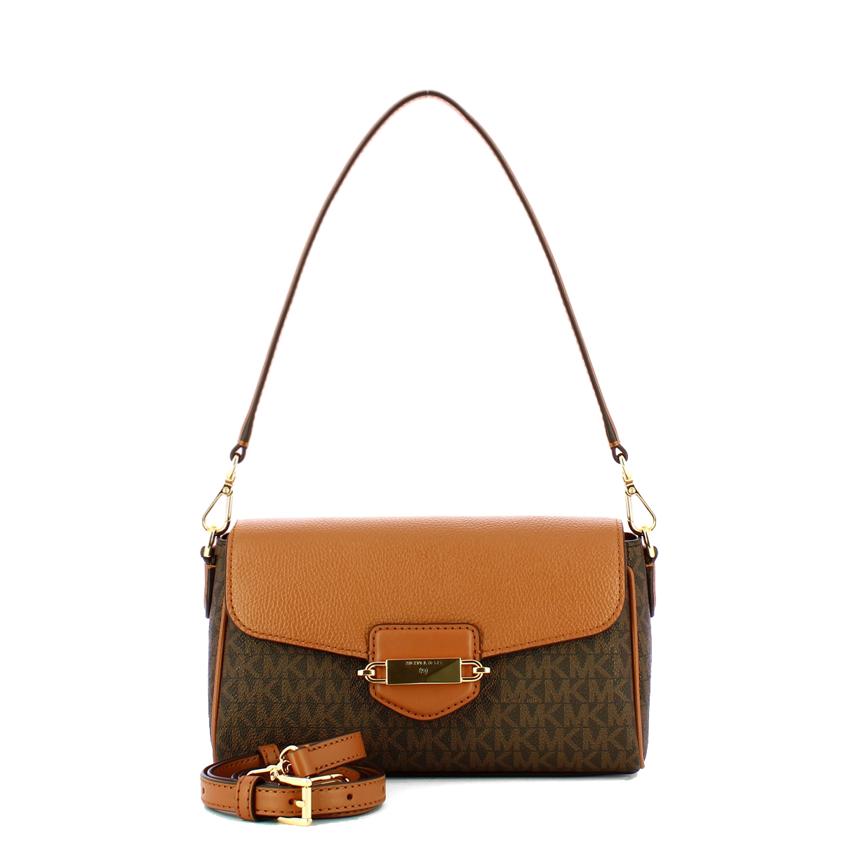 Michael Kors Borsa a spalla Small Fleur logata Bronze Acorn - 4