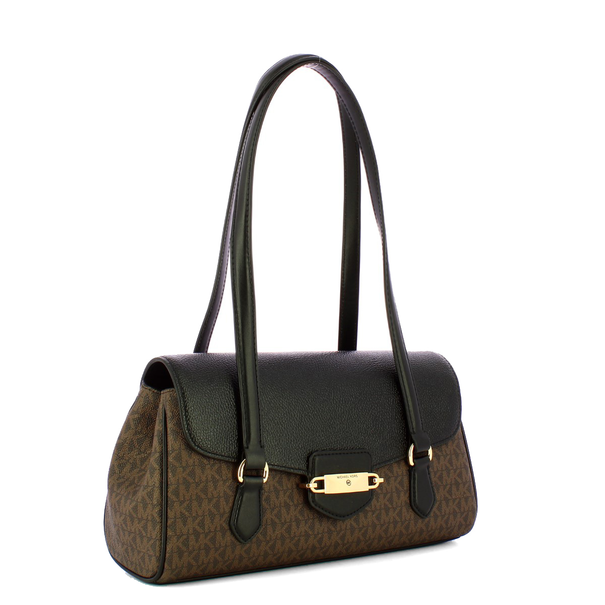 Michael Kors Borsa a spalla Fleur Medium Brown Black - 2