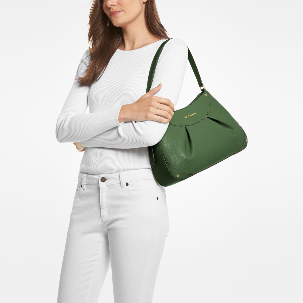 Michael Kors Borsa a spalla Enzo Medium Amazzonia - 3