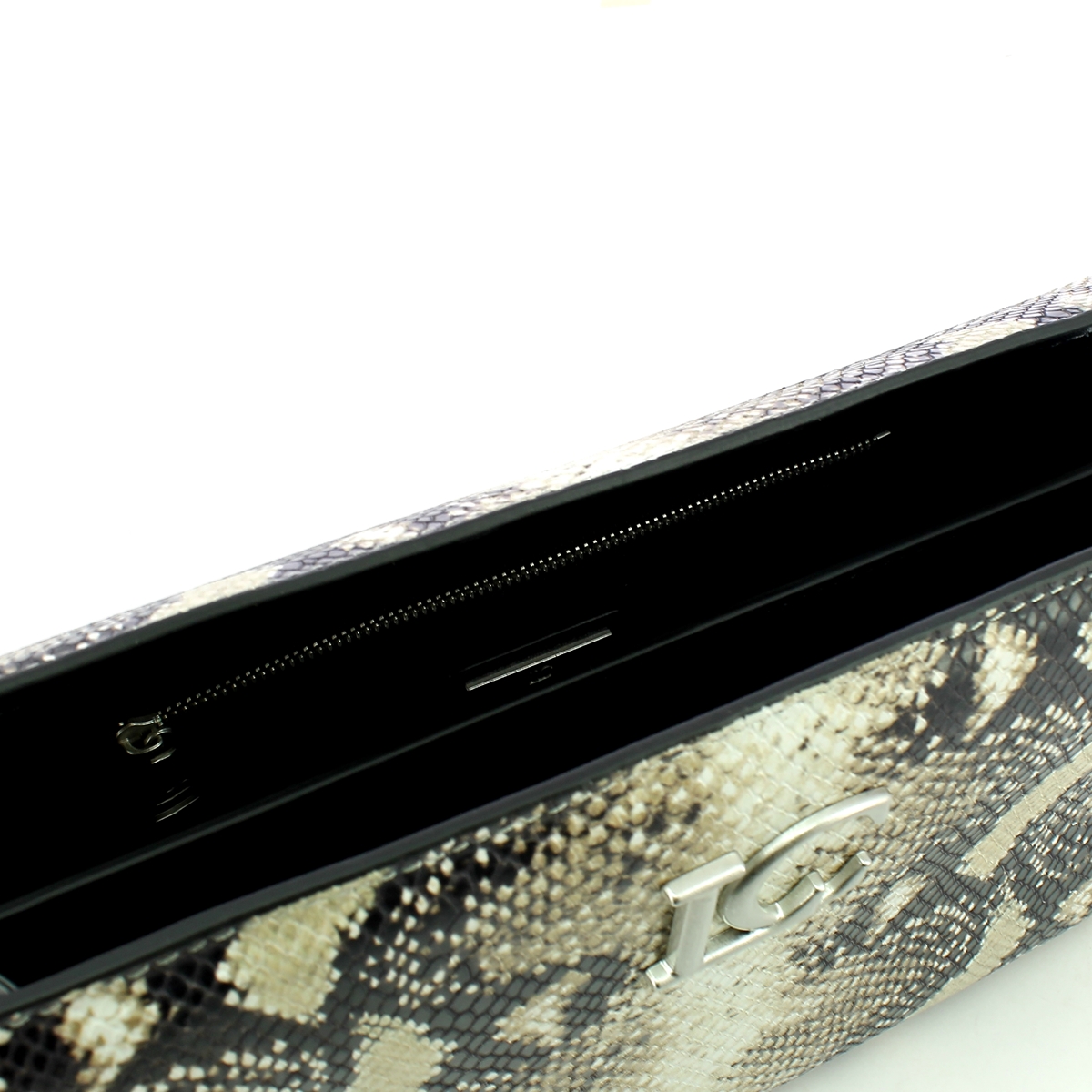 La Carrie Maxi Clutch Ophelia stampa pitone - 4