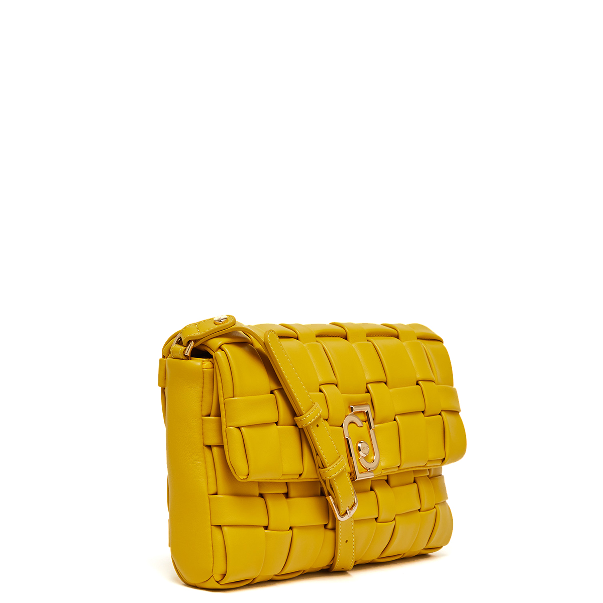 Liu Jo Borsa a tracolla Small intrecciata Ecosostenibile Light Yellow - 2