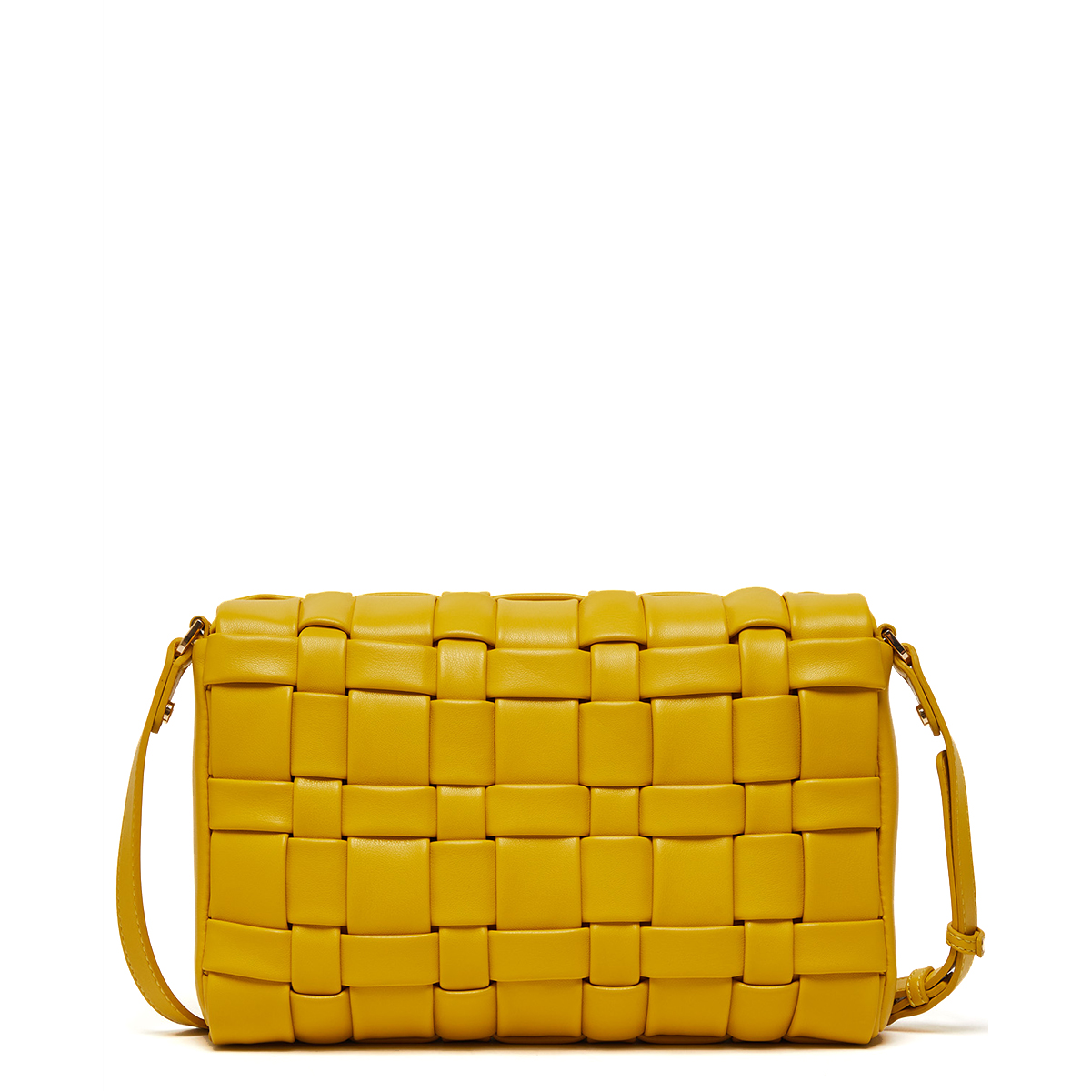 Liu Jo Borsa a tracolla Small intrecciata Ecosostenibile Light Yellow - 3