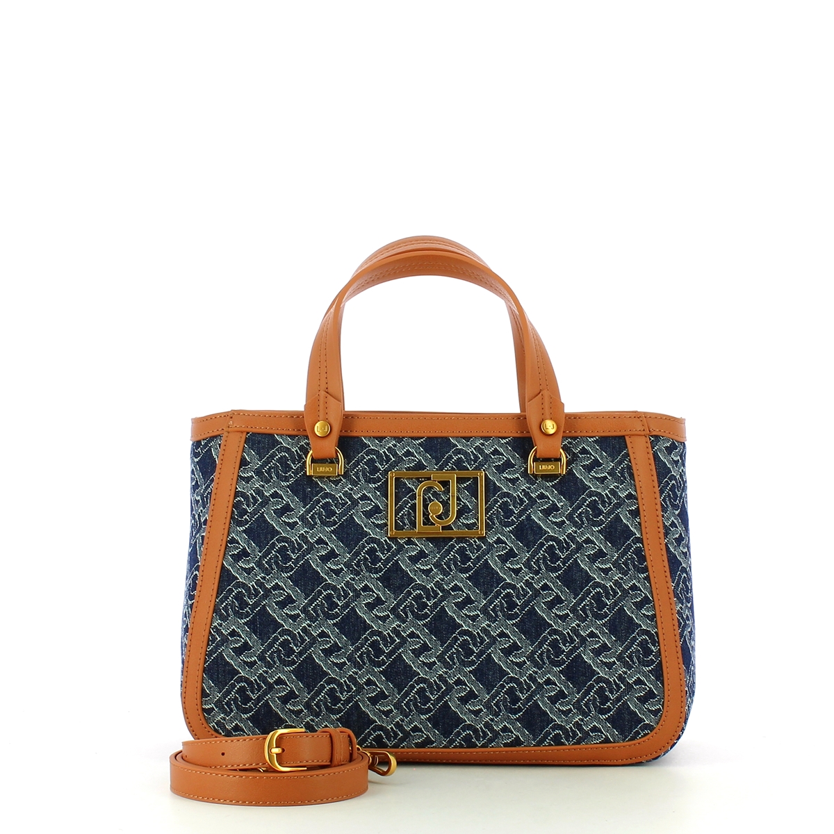 Liu Jo Borsa a mano logata Blu Denim - 4