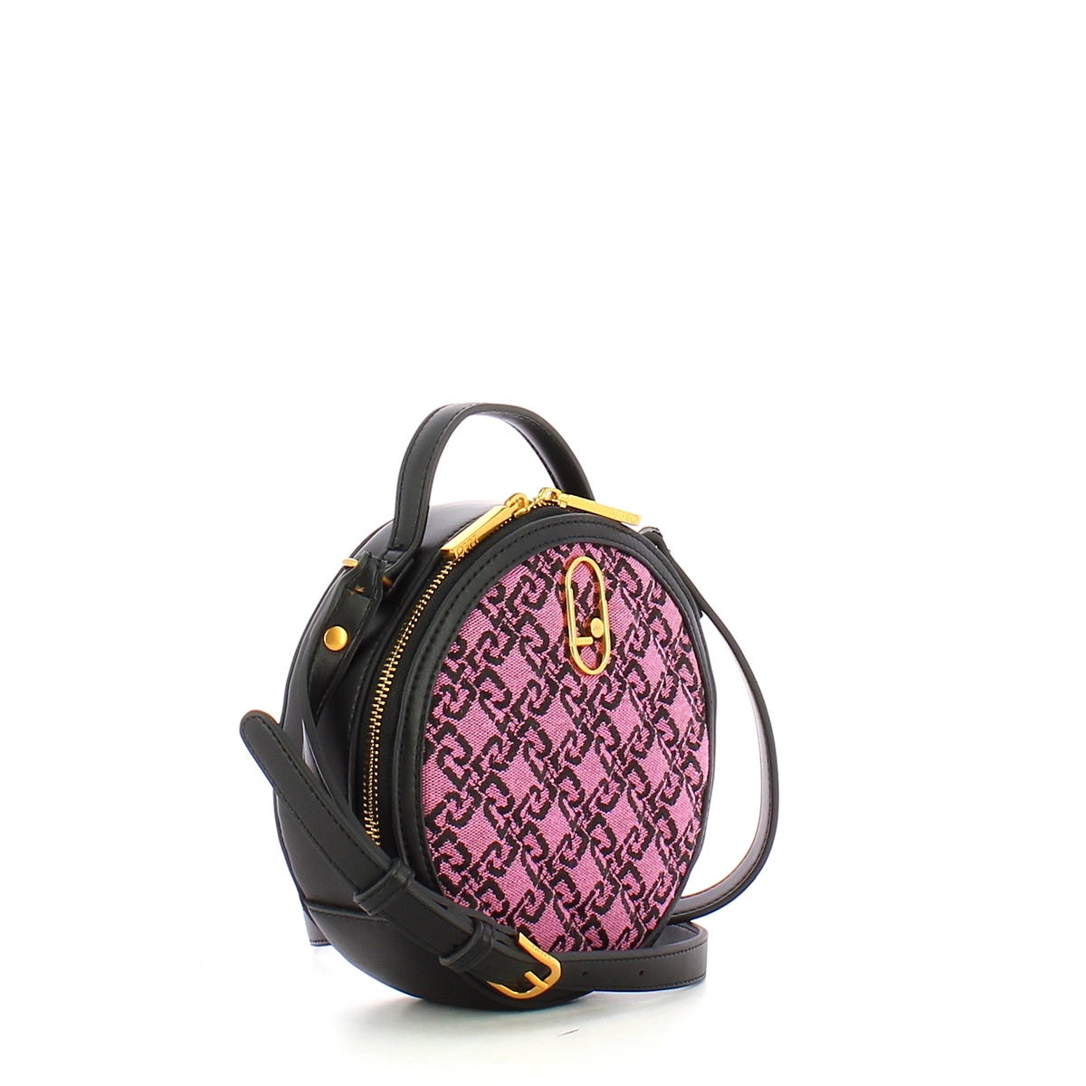 Liu Jo Borsa a tracolla rotonda logata Dark Rose - 2