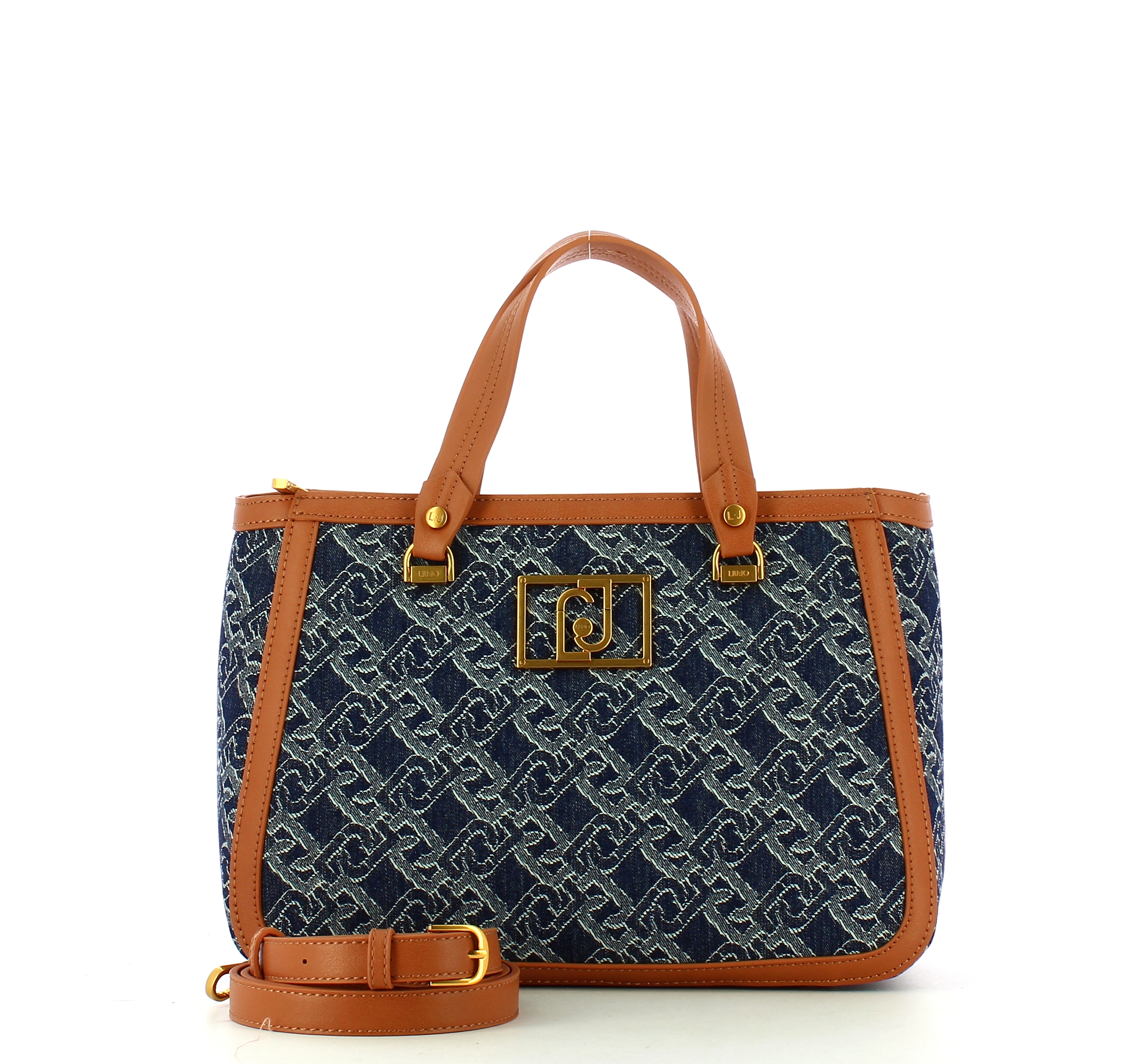 Liu Jo Borsa a mano logata Blu Denim - 4