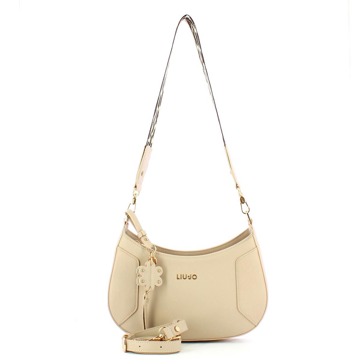 Liu Jo Borsa a spalla con charm Neutro - 4