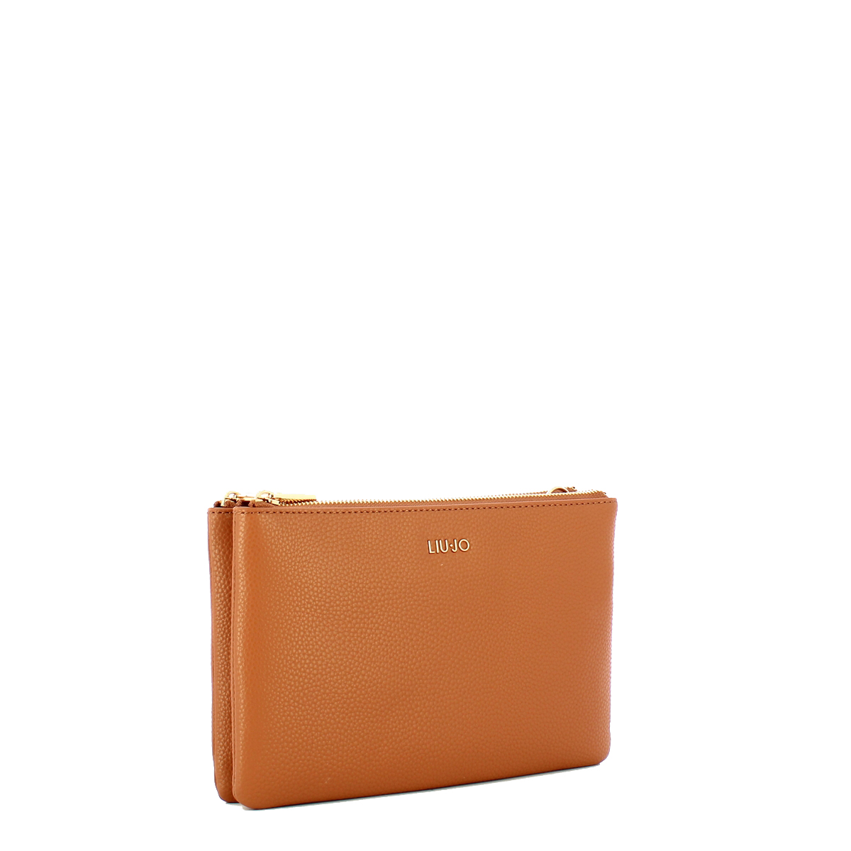 Liu Jo Pochette Ecosostenibile con doppia zip Bronze Caramel - 2