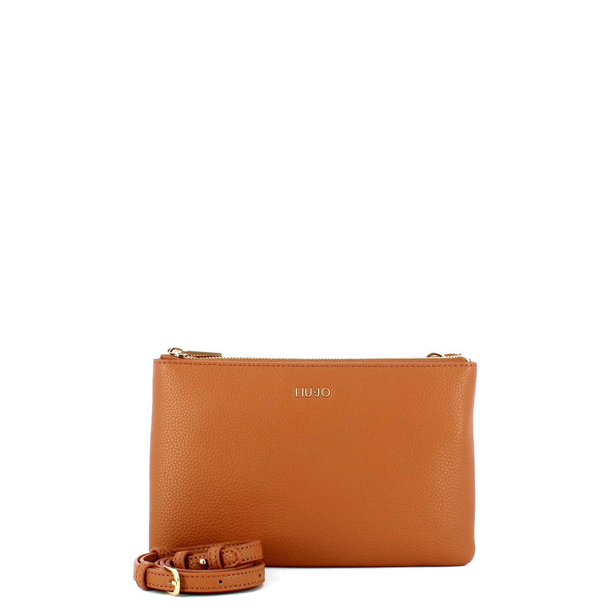 Liu Jo Pochette Ecosostenibile con doppia zip Bronze Caramel - 4