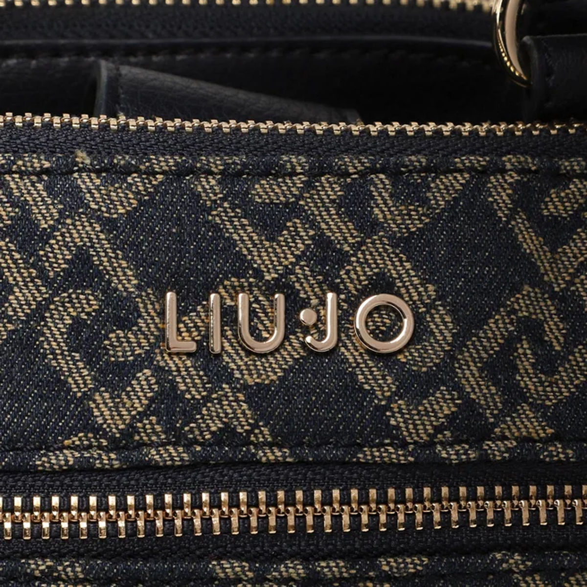 Liu Jo Borsa a mano Medium in tessuto logato Blu Denim - 3