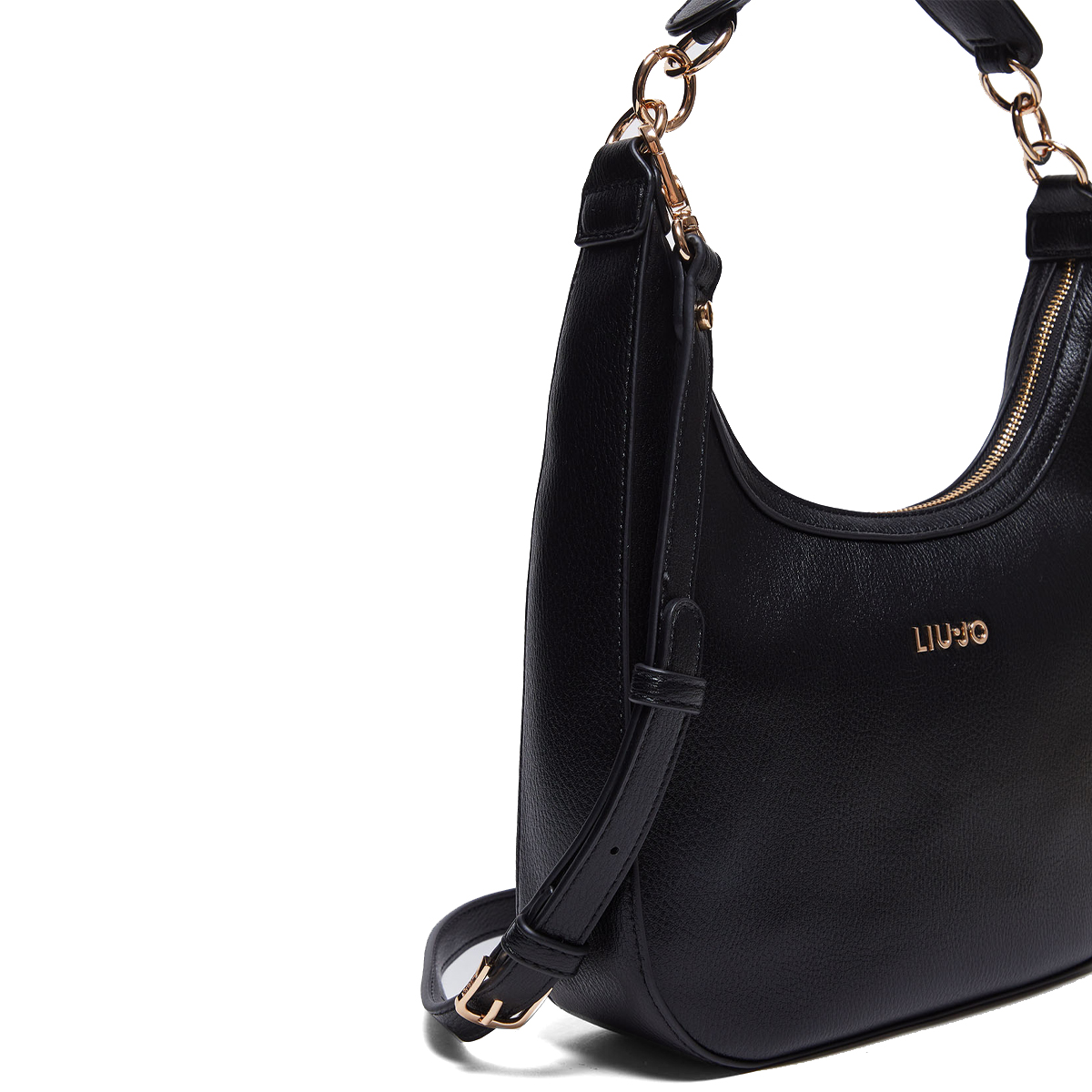 Liu Jo Hobo Bag con logo Nero - 5