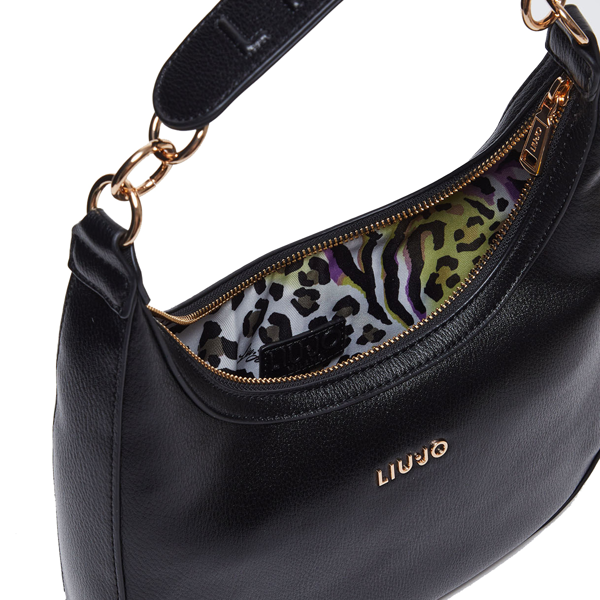 Liu Jo Hobo Bag con logo Nero - 6