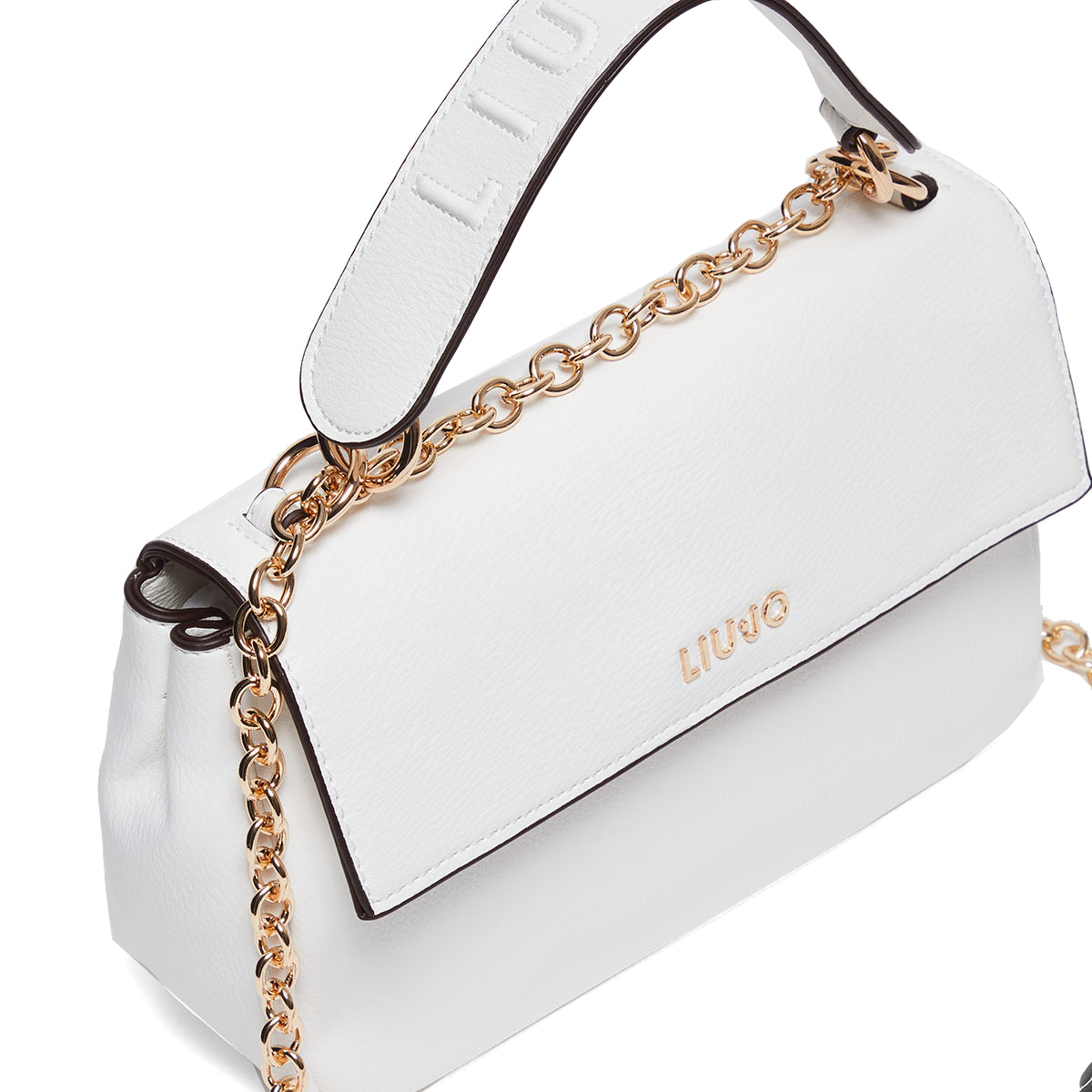 Liu Jo Borsa a mano con logo Off White - 4