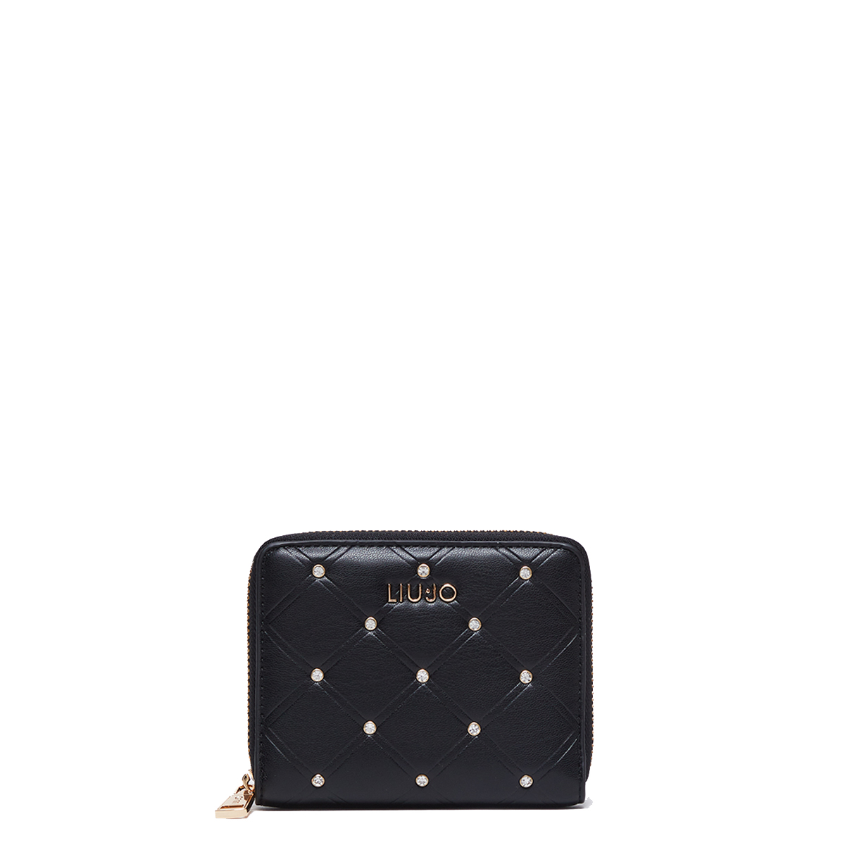 Liu Jo Portafoglio Piccolo con strass Zip Around Nero - 1