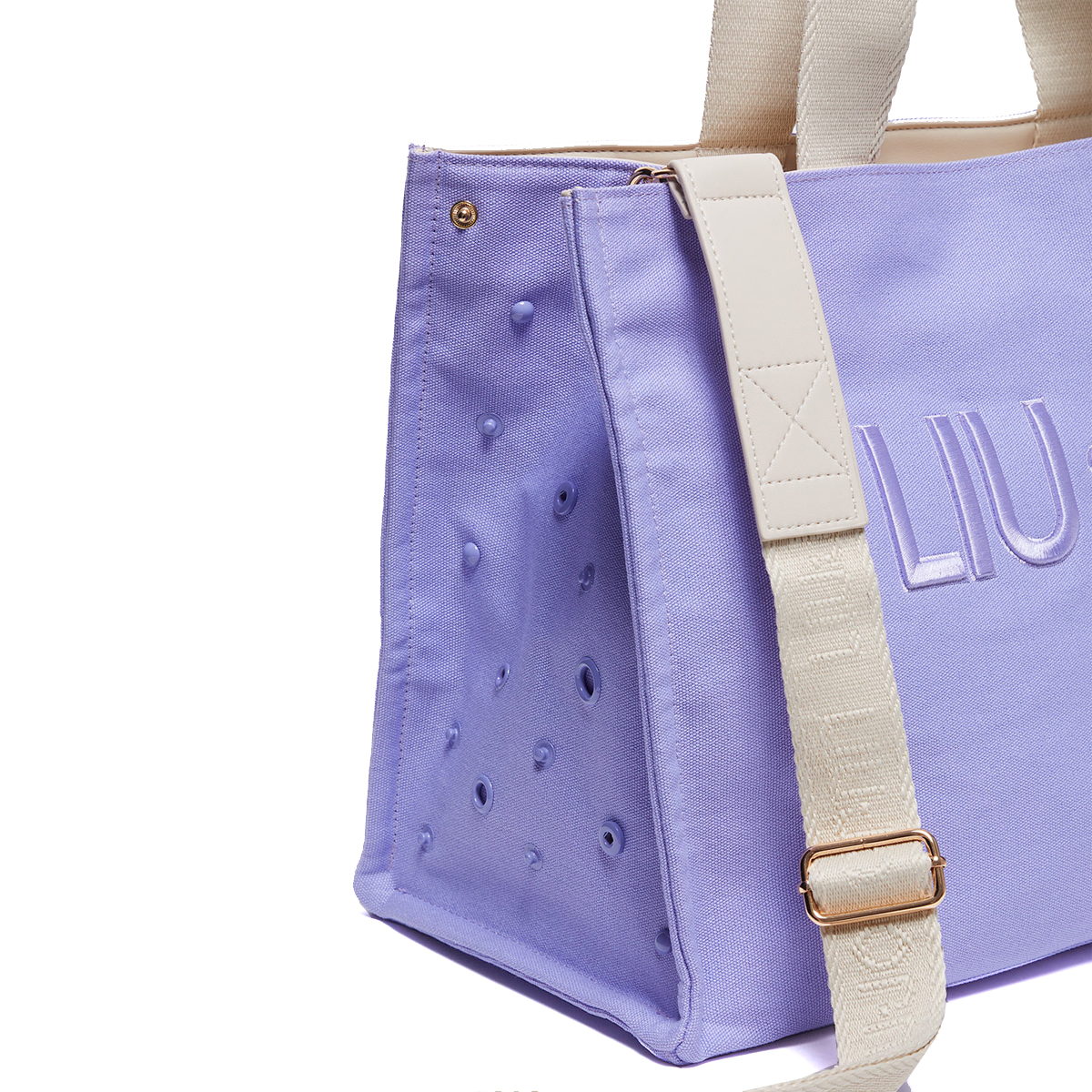 Liu Jo Shoppig Bag con logo Glicine - 4