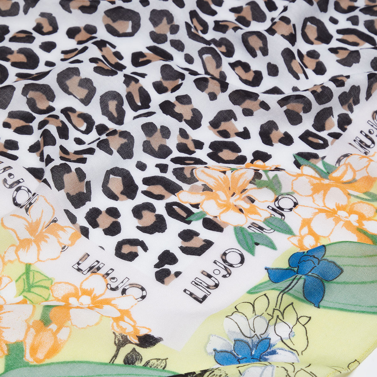 Liu Jo Foulard con stampa floreale animalier Lemon Juice - 3