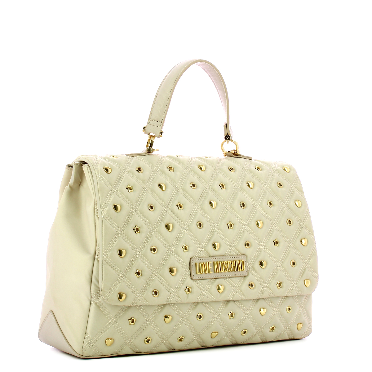 Love Moschino Borsa a mano in Nylon con borchie Lamb - 2