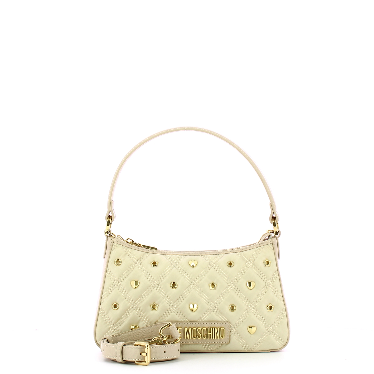 Love Moschino Borsa a mano in nylon con borchie Lamb - 4