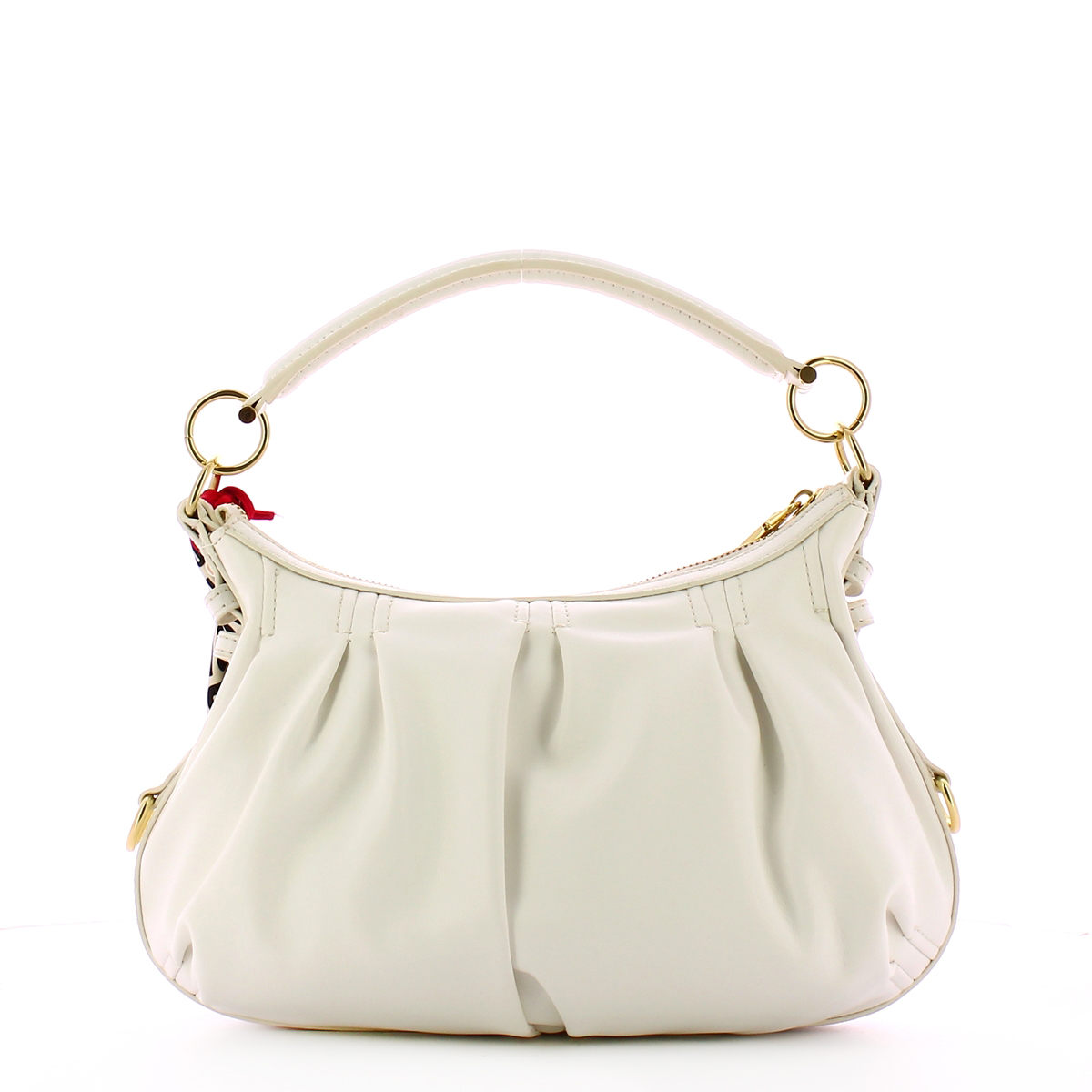 Love Moschino Borsa a mano con foulard City Bag Bianco - 3