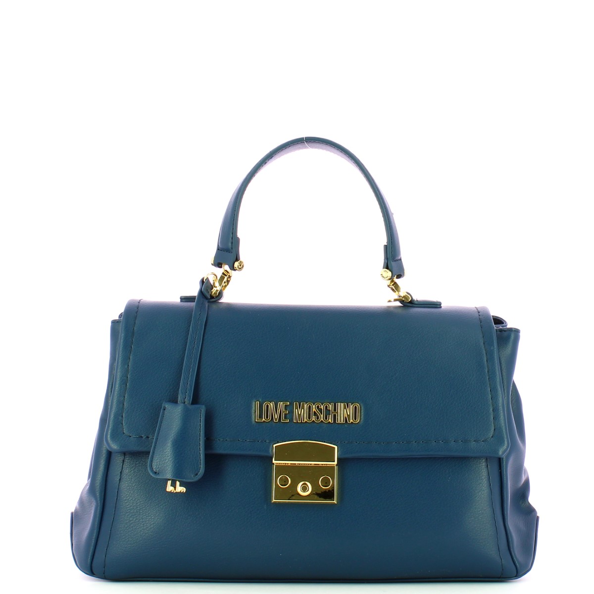 Love Moschino Borsa a mano Medium Sweet Lock Blu - 1