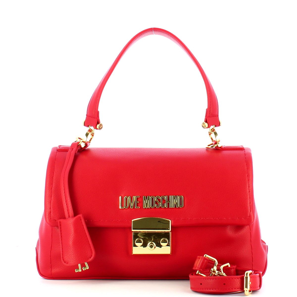 Love Moschino Borsa a mano Small Sweet Lock Blu - 4