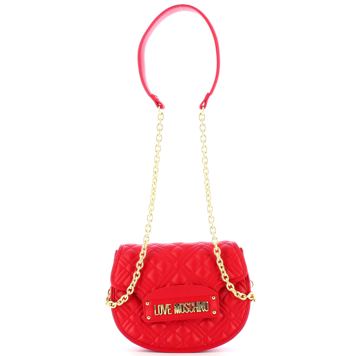 Love Moschino Borsa a tracolla Small Shiny Quilted Rosso - 1