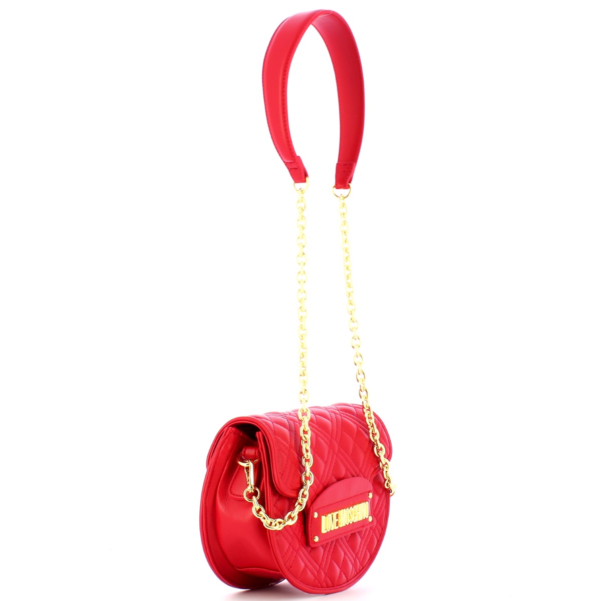 Love Moschino Borsa a tracolla Small Shiny Quilted Rosso - 2