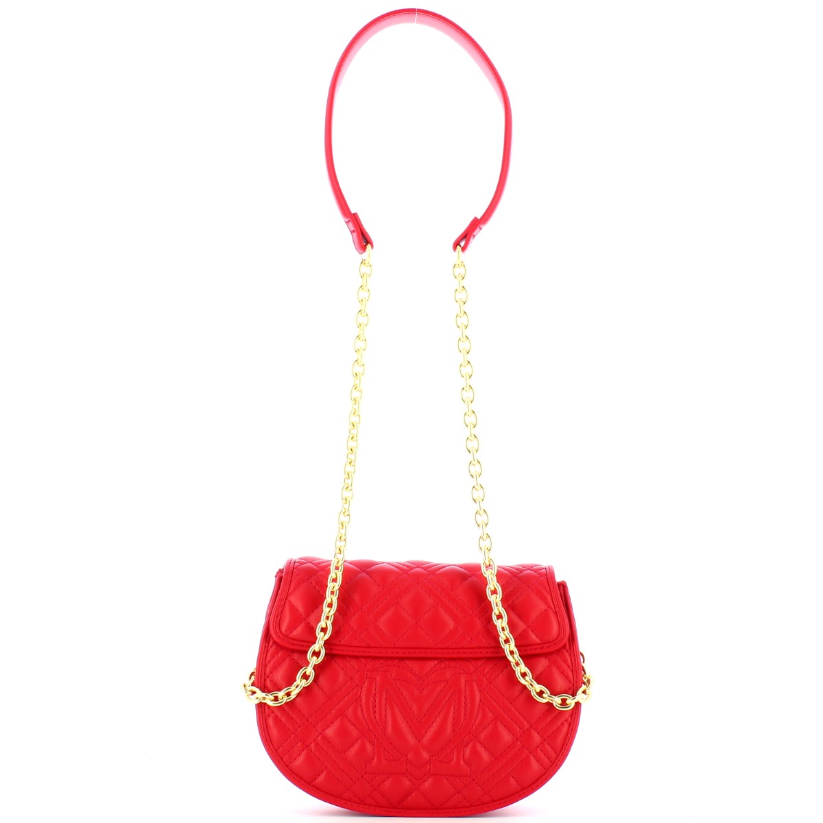 Love Moschino Borsa a tracolla Small Shiny Quilted Rosso - 3