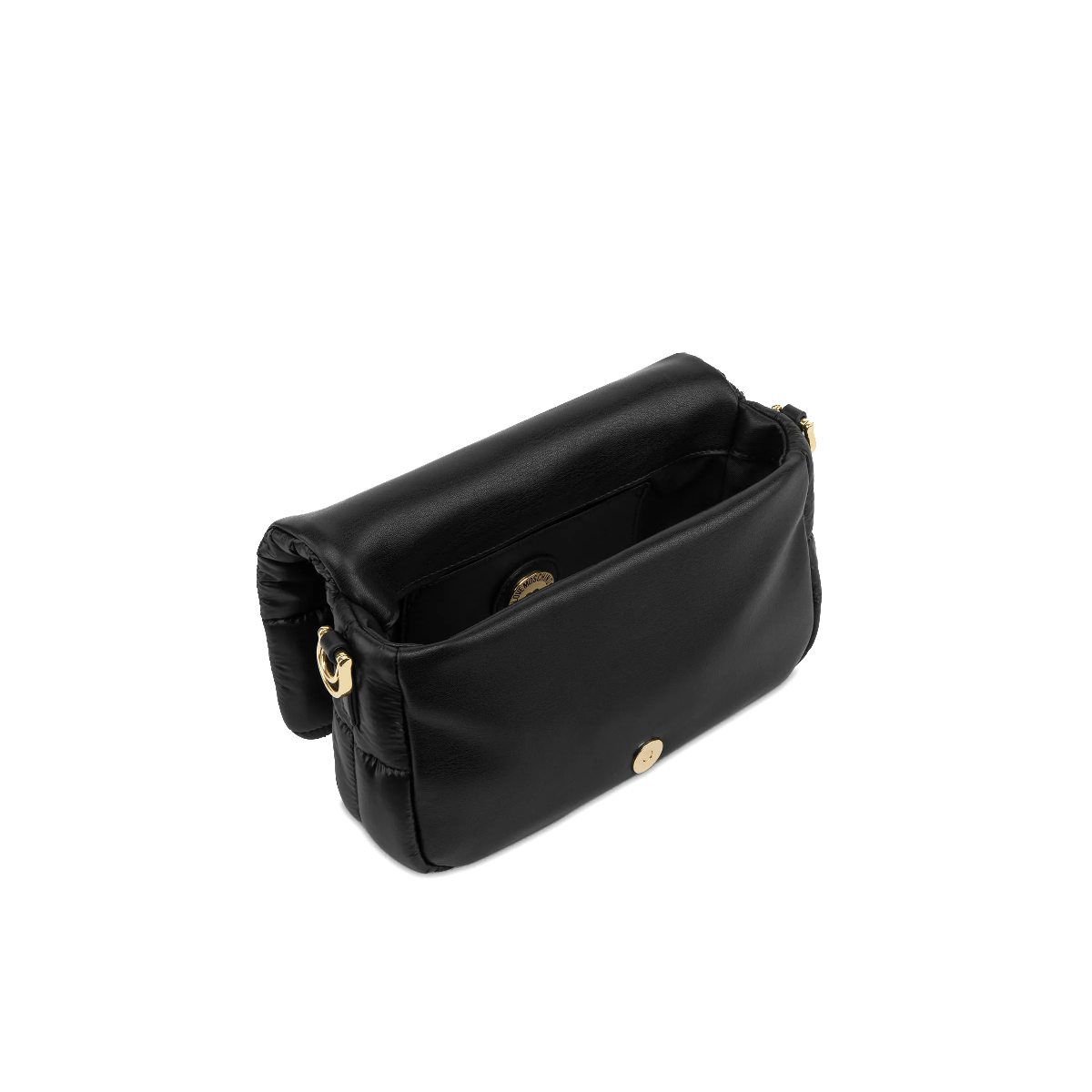 Love Moschino Borsa a spalla Thin Air in nylon trapuntato Nero - 4