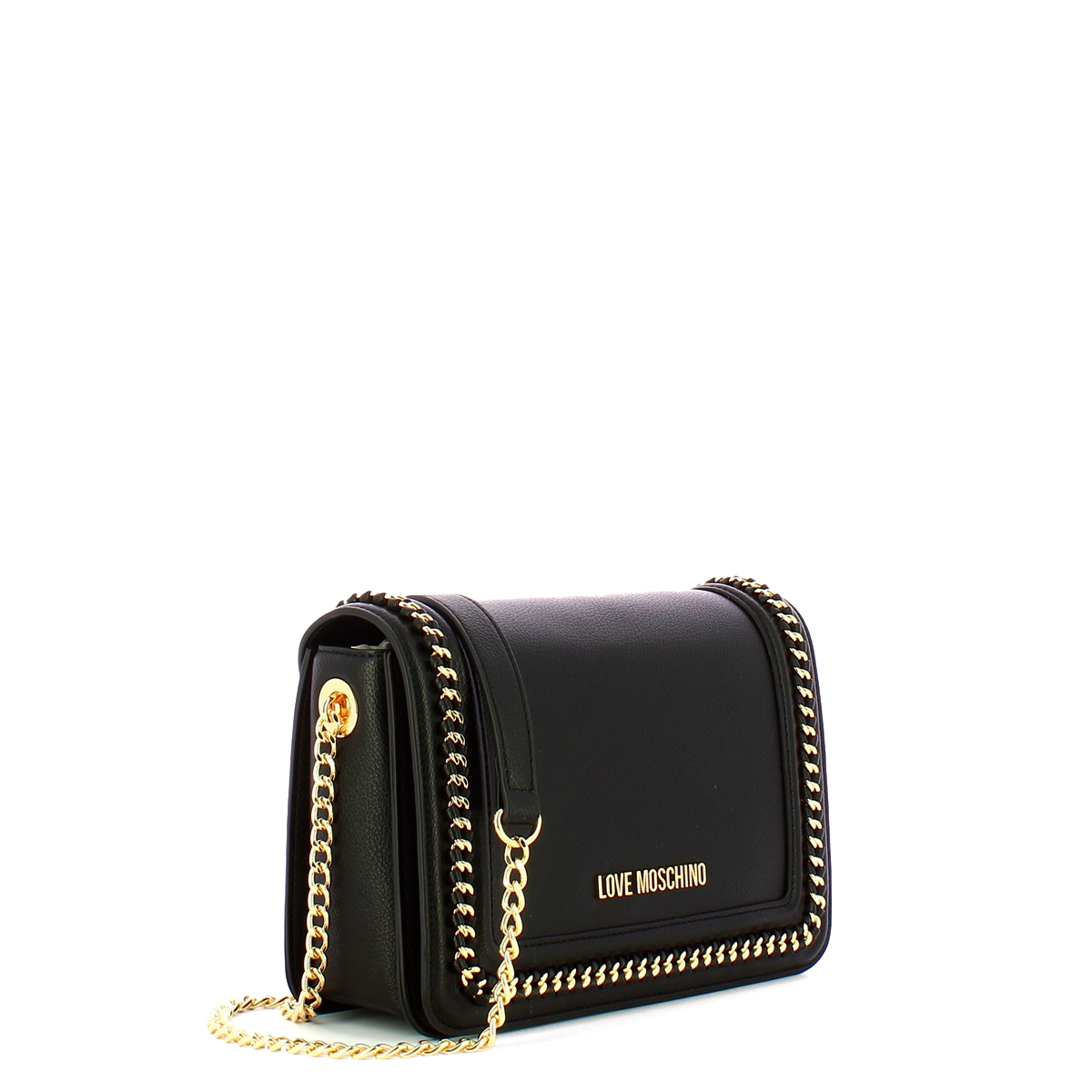 Love Moschino Borsa a spalla con catena Nero - 2