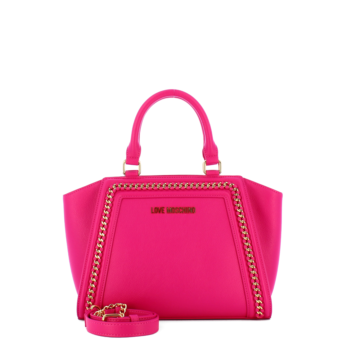 Love Moschino Borsa a mano con catena Fuxia - 4