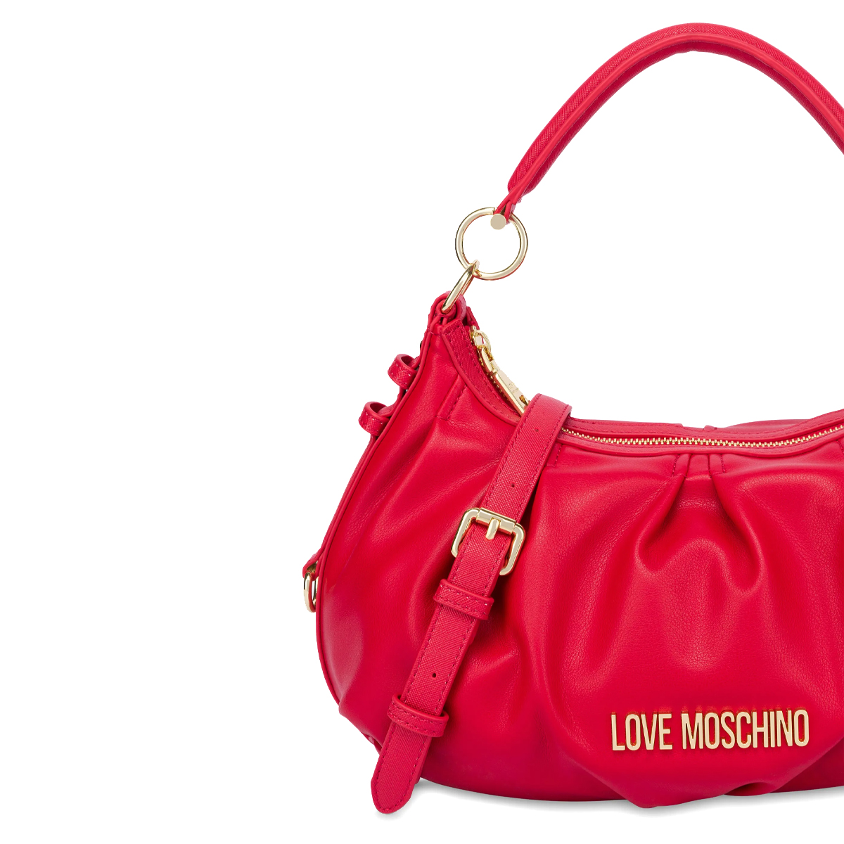 Love Moschino Borsa a mano con foulard City Bag Rosso - 3