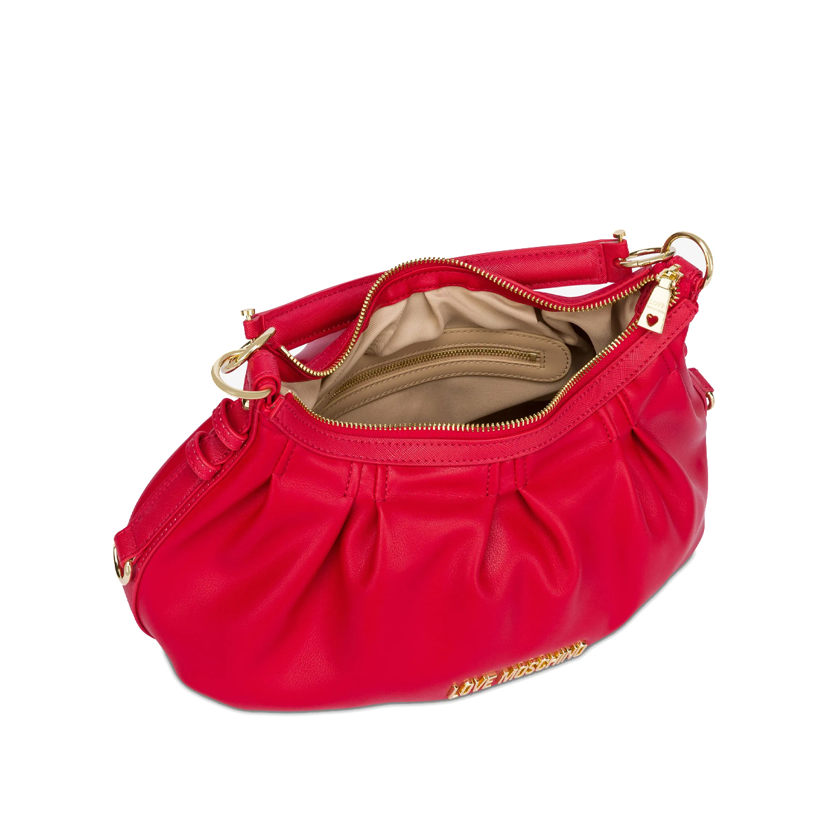 Love Moschino Borsa a mano con foulard City Bag Rosso - 4