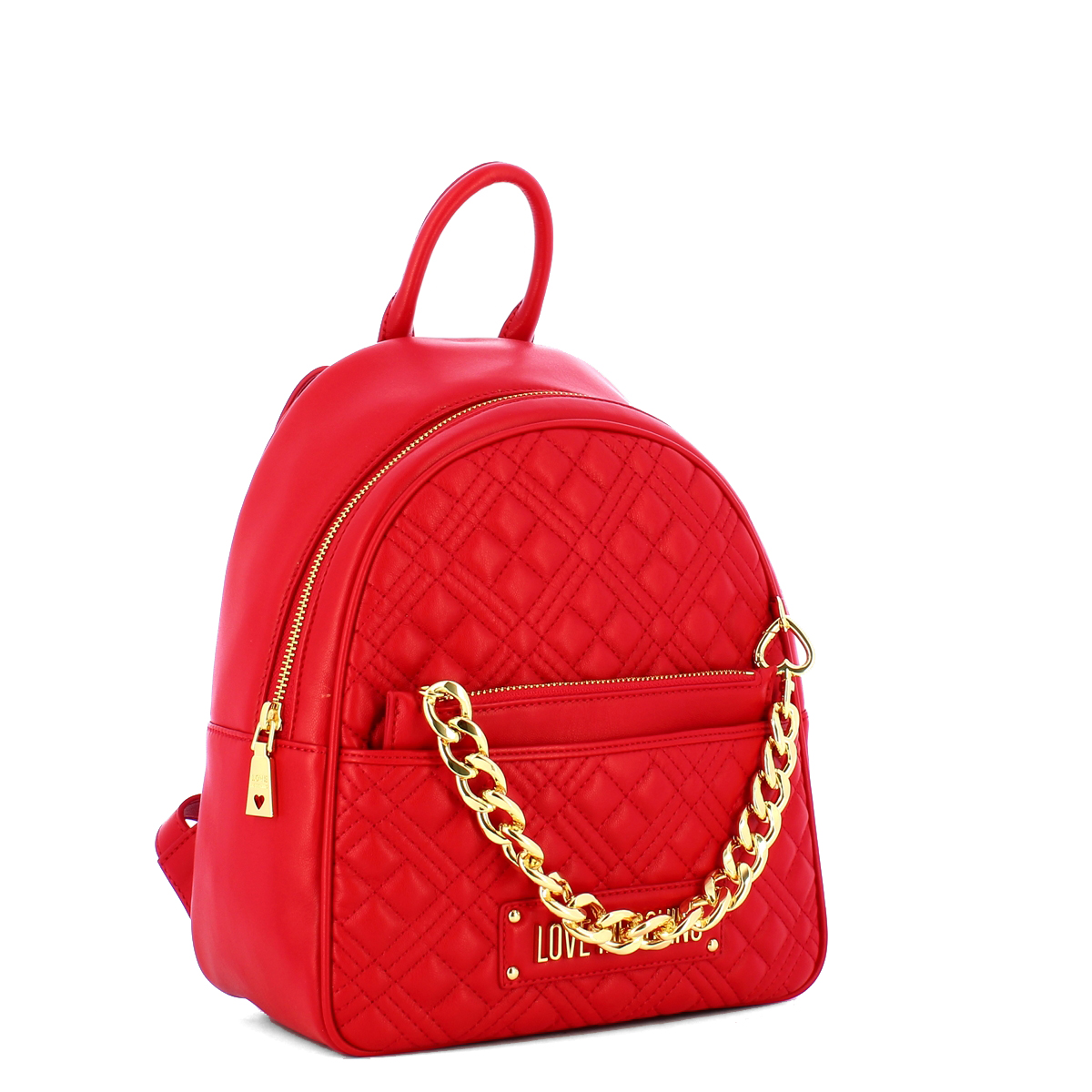 Love Moschino Zaino Shiny Quilted Rosso - 2