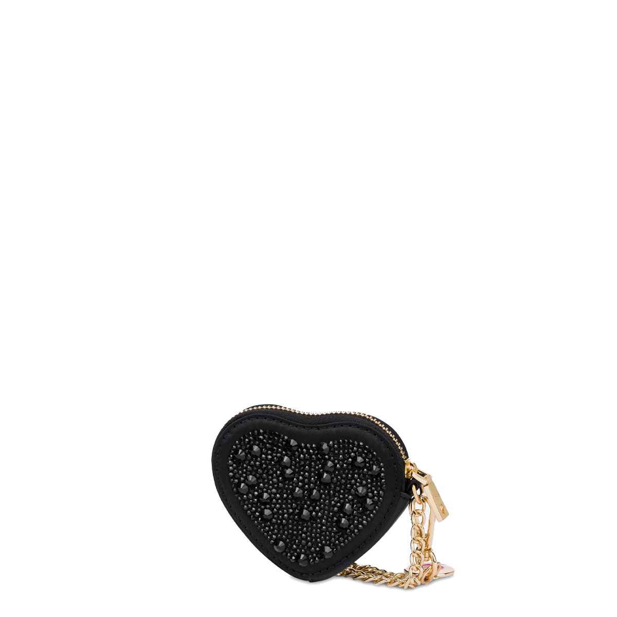 Love Moschino Bustina Portachiavi Cuore con strass Nero - 2