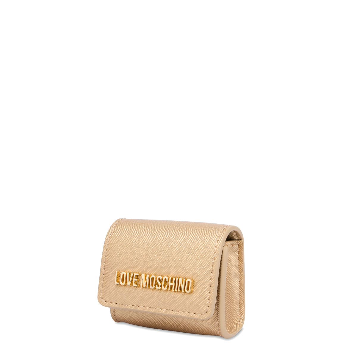 Love Moschino Mini Bustina Portachiavi Oro Laminato - 2