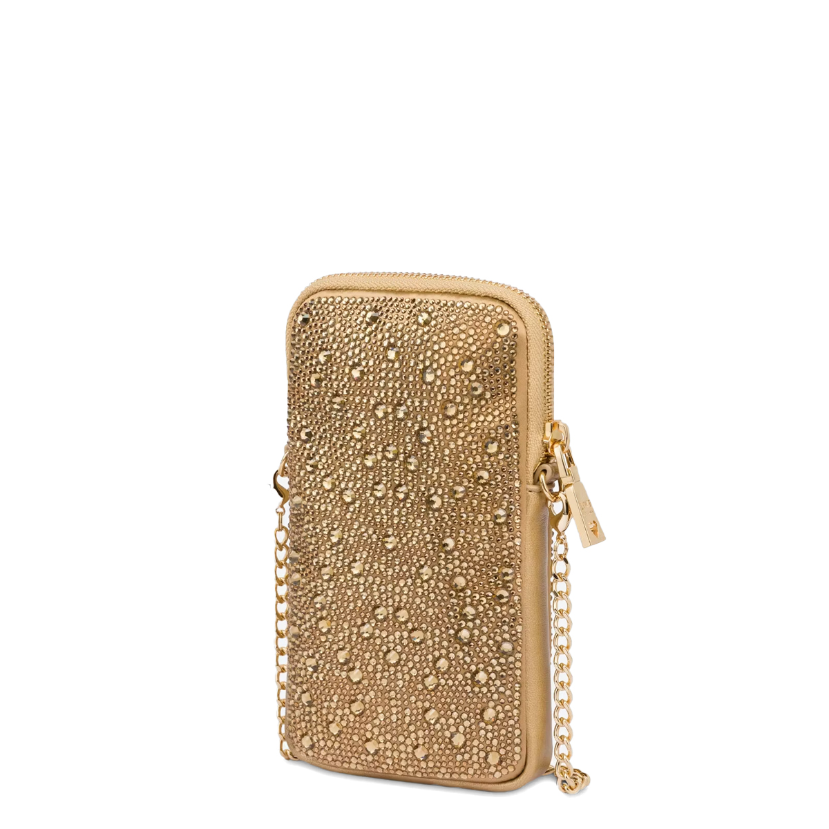 Love Moschino Portacellulare con strass Champagne - 3