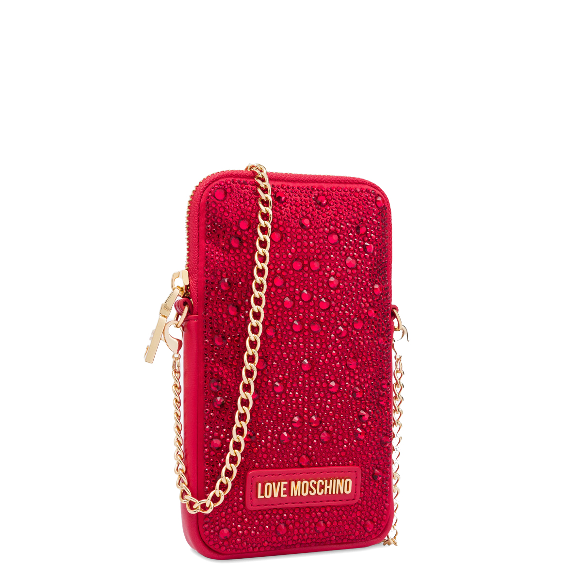 Love Moschino Portacellulare con strass Rosso - 2