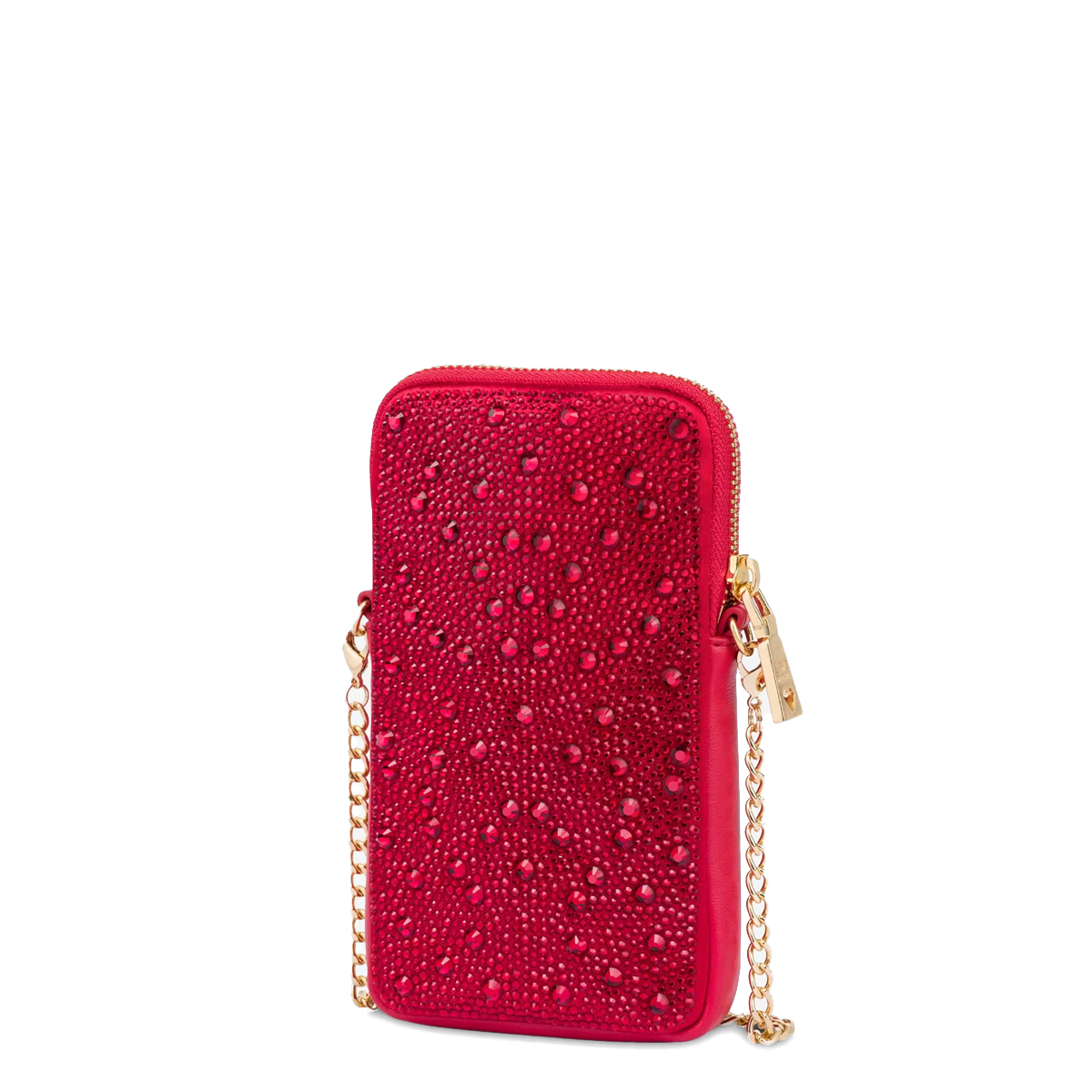 Love Moschino Portacellulare con strass Rosso - 3