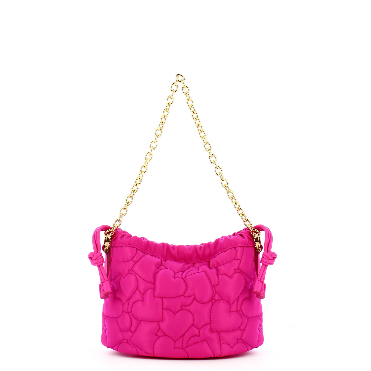 Love Moschino Borsa a mano Eco-Friendly Puffy Heart Fuxia - 3